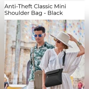 NWT Travelon CLASSIC Anti-Theft Mini Shoulder Bag.
